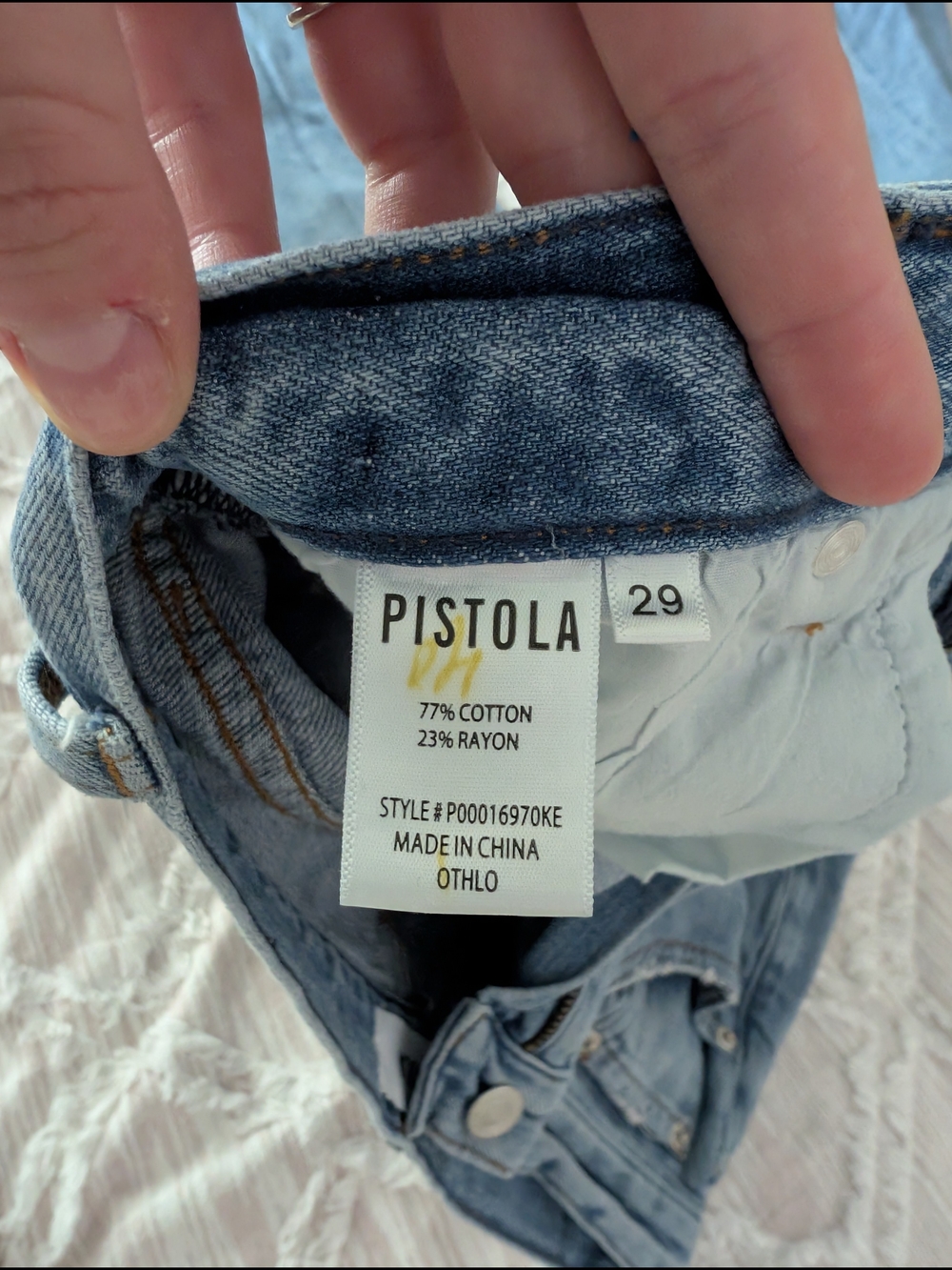 Pistola Light Blue Wide-Leg Jeans - Picture 5 of 10